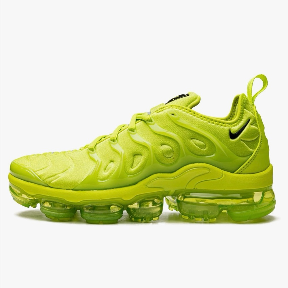 Nike Air VaporMax Plus Lime Green Shoes - Picture 4 of 16